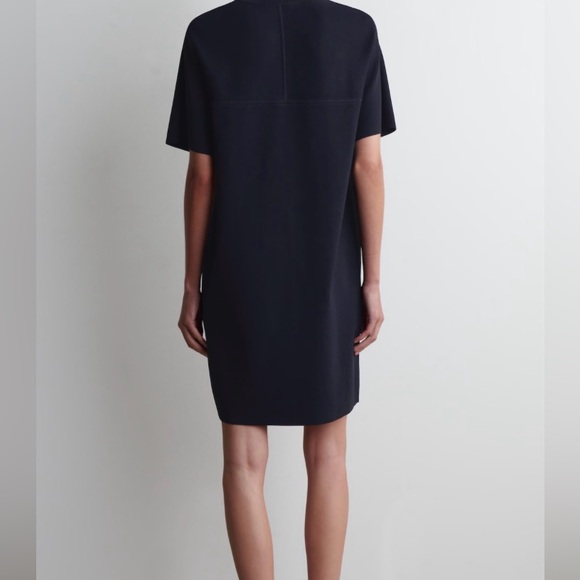 COS Knitted T-Shirt Dress in Navy Blue Size Large. NWT - Picture 4 of 12